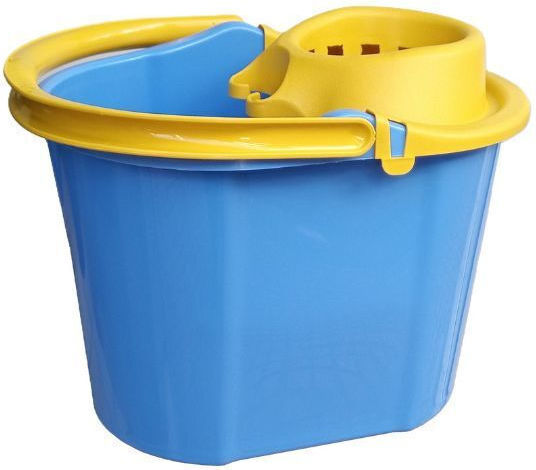 Nektarplast Plastic Mop Bucket with Wringer Capacity 18lt Light Blue