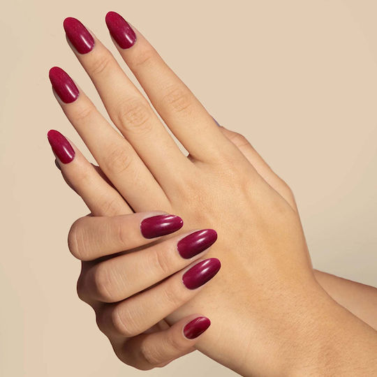 Ojă Pentru Unghii Cu Gel Semi-permanentă Translucidă Vegană Fără Hema Nuanță Sclipitoare Sangria Colorme Cosmetics 10 Ml