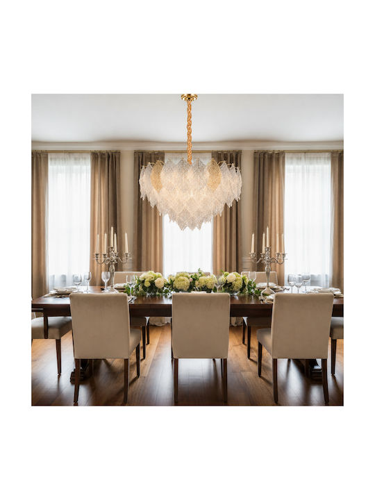 Alista Home Candelabru 21xE14 Ø80cm cu Cristale Auriu AT1CT-IM1P-HT2L-CC8932/800GD