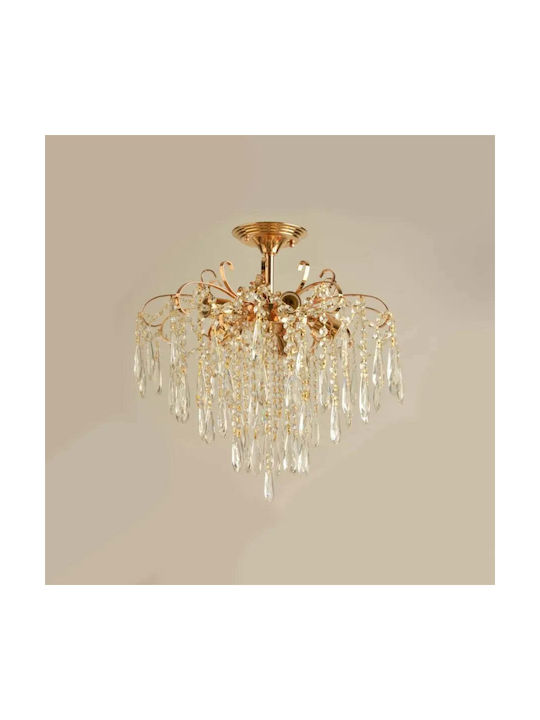 Alista Home Alista Home Kronleuchter 5xE27 Ø47cm mit Kristallen Gold Alista Home Alista Home Kronleuchter 5xE27 Ø47cm mit Kristallen Gold