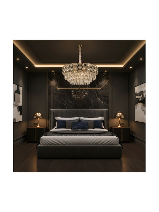 Alista Home Alista Home Kronleuchter 4xE14 Durchmesser 40cm mit Kristallen Gold Alista Home Alista Home Kronleuchter 4xE14 Durchmesser 40cm mit Kristallen Gold