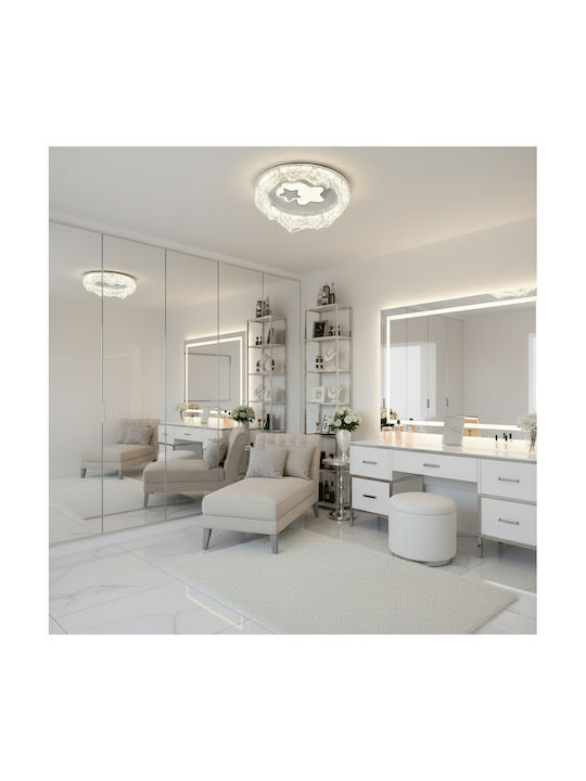 Alista Home Πλαφονιέρα Οροφής Λευκή με Ενσωματωμένο LED