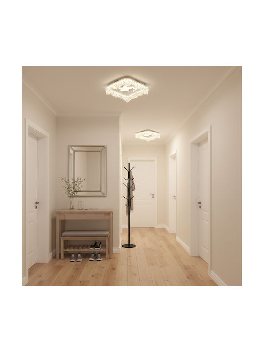 Alista Home Таванна Плафониера 18см Бяла с Интегриран LED