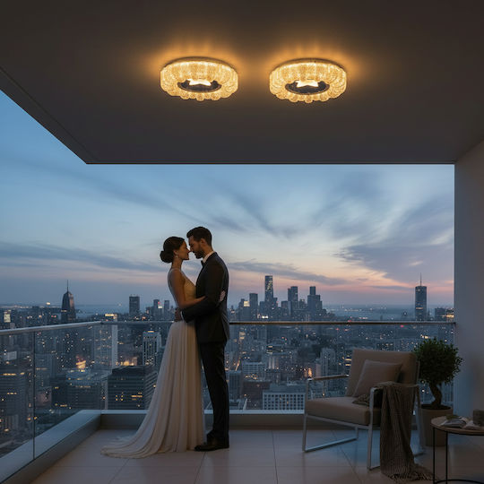 Alista Home Plafonieră de Tavan Albă cu LED Integrat