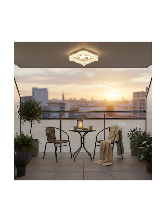 Alista Home Таванна Плафониера 18см Бяла с Интегриран LED