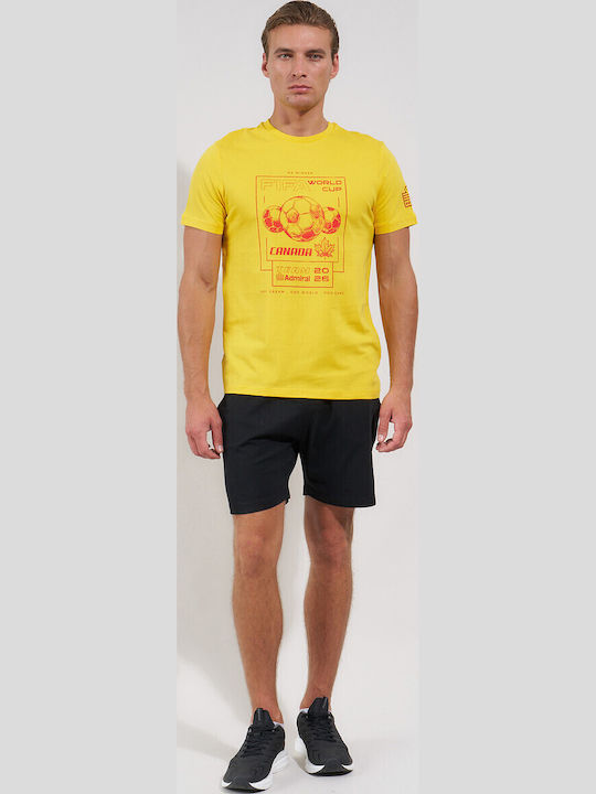 Αθλητικό T-shirt Κιτρινο