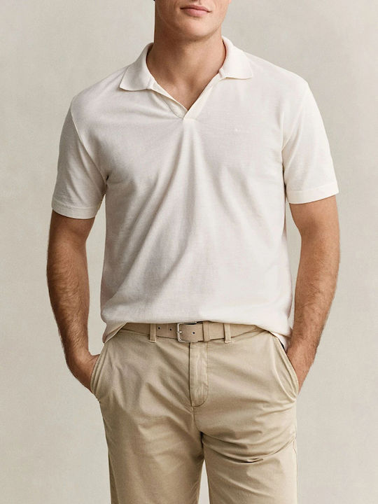 Gant Polo Bluză cu mânecă scurtă Cream Gant Polo Bluză cu mânecă scurtă Cream