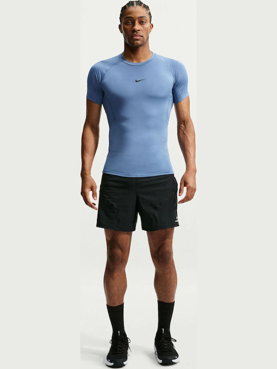 Pro Dri-Fit Herrenbluse Indigo Storm / Schwarz