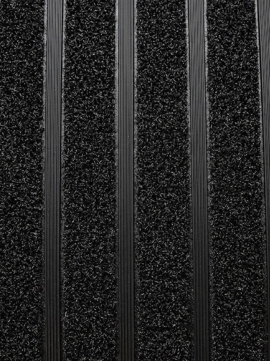 Fußmatte Eingang Rutschfest Schwarz 45x75cm