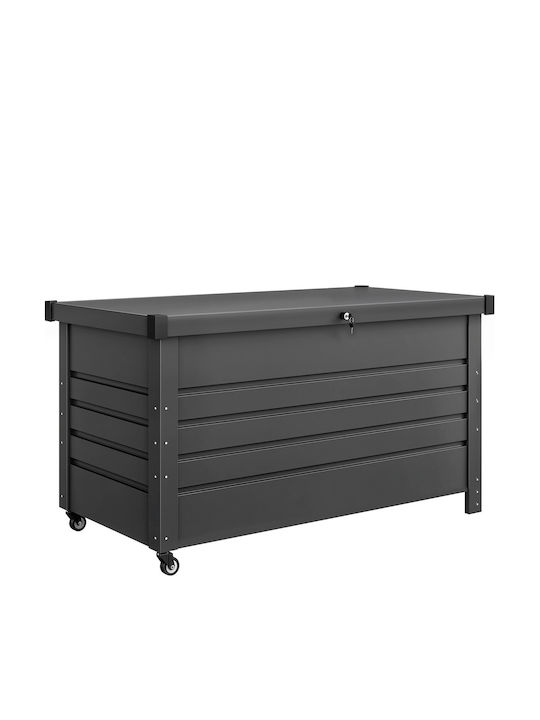 Outsunny Outdoor Storage Box Metal 350L Grey L120xW61xH67cm