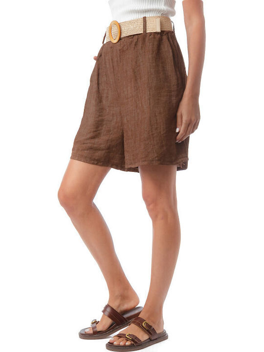 Damen Bermudas Braun