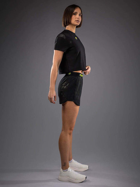 Damen-Shorts - Bermudas Schwarz/Gelb