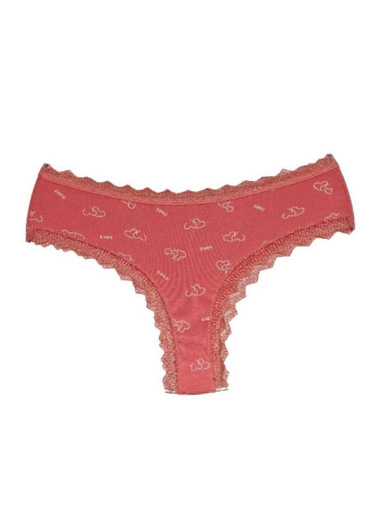 Damen-Slips Baumwolle Brasil 3er Pack Mehrfarbig