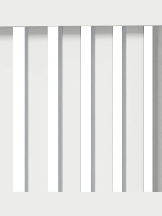 vidaXL Husă pentru radiator din MDF Alb 172x19x81.5cm