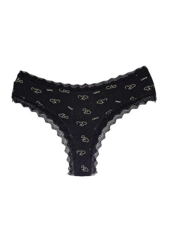 Baumwoll Damen-Slips Brasilien 3er Pack Mehrfarbig
