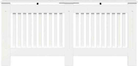 vidaXL MDF Heizkörperabdeckung Weiß 172x19x81.5cm