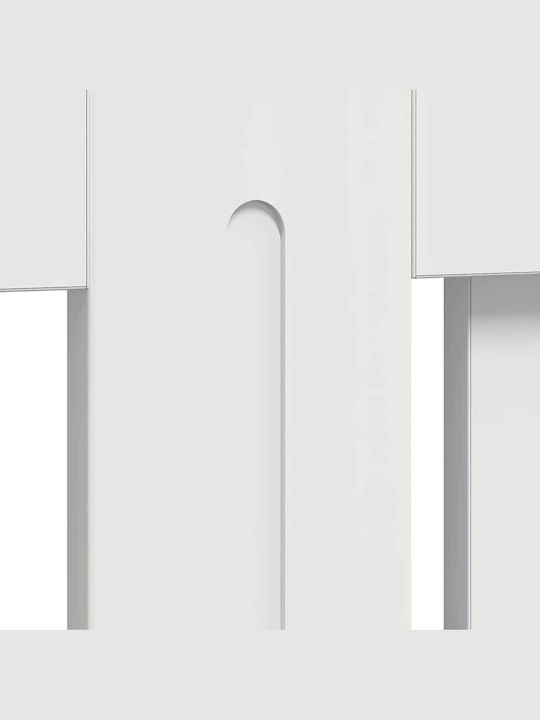 vidaXL Husă pentru radiator din MDF Alb 172x19x81.5cm