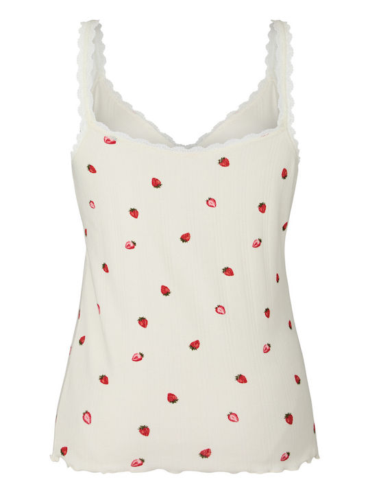 Hunkemöller Sommer Damen Schlafanzug Bluse Strawberry