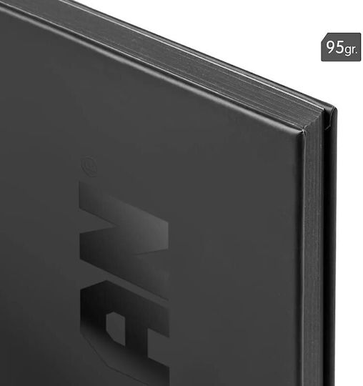 Milan Spiral Ruled Notebook A4 80 Paper Sheets Black