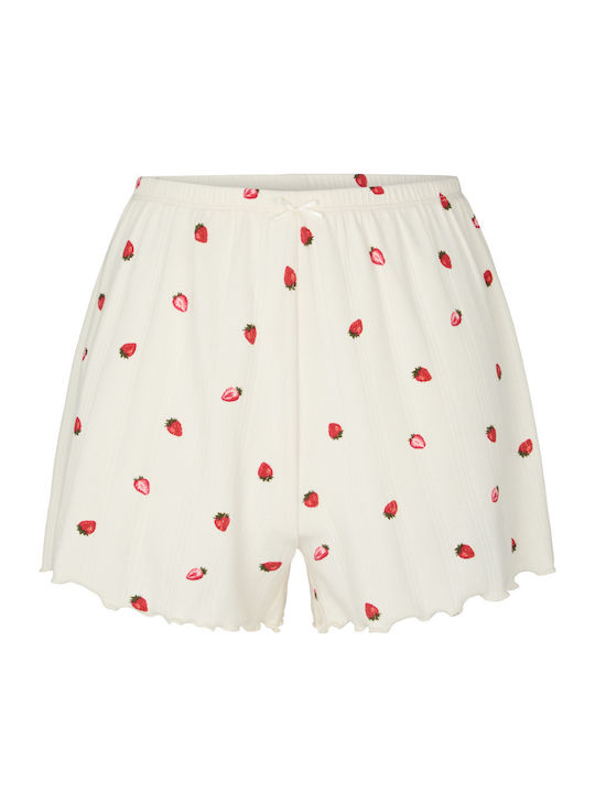 Hunkemöller Summer Women's Pyjama Shorts Strawberry Pointelle Pointelle