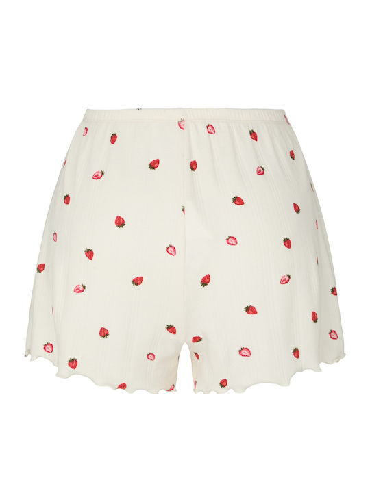 Hunkemöller Summer Women's Pyjama Shorts Strawberry Pointelle Pointelle