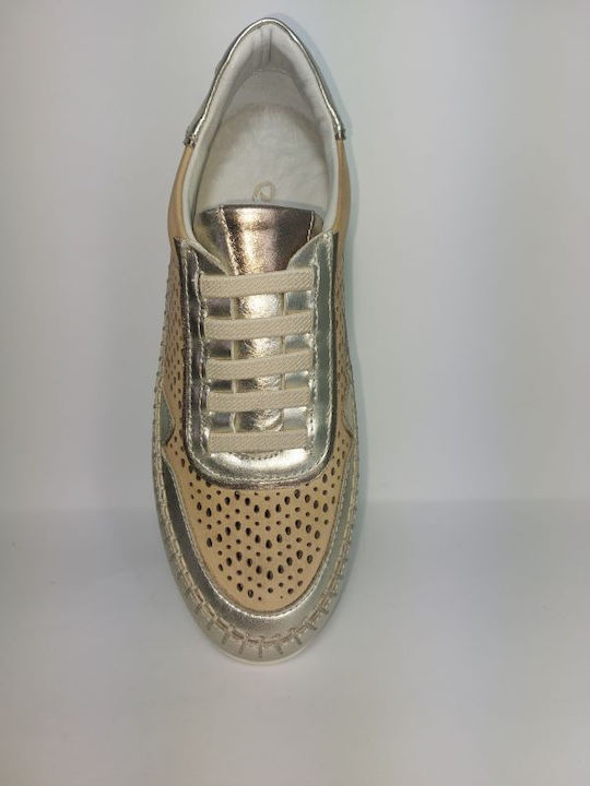 Γυναικεία Ανατομικά Sneakers Μπεζ