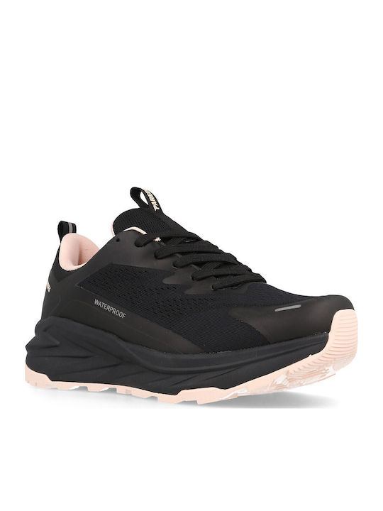 Γυναικεία Ανατομικά Sneakers Μαύρο - Ροζ