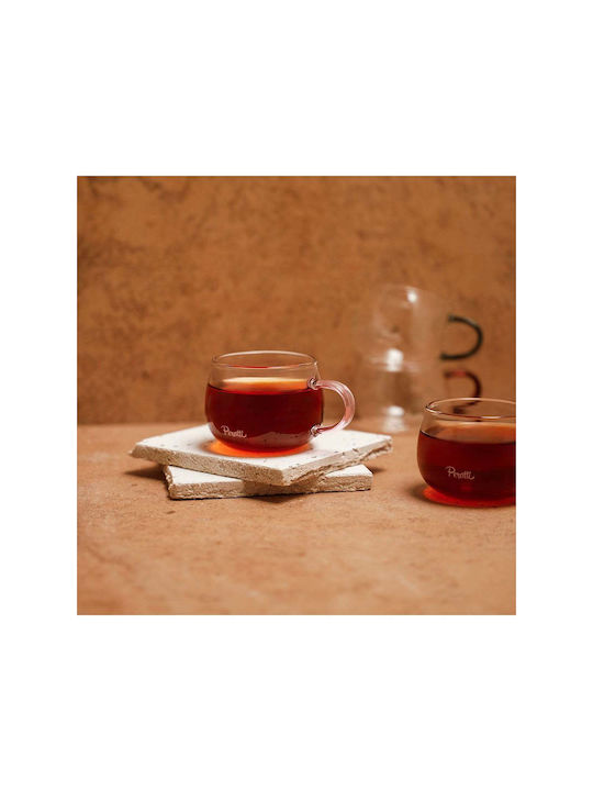 SteweHome Κούπα Γυάλινη Πολύχρωμη 150ml 6τμχ