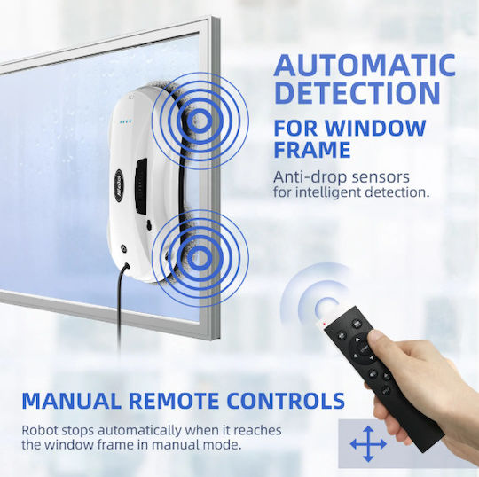 Fenstersauger Roboter Elektrisch 80W Weiß