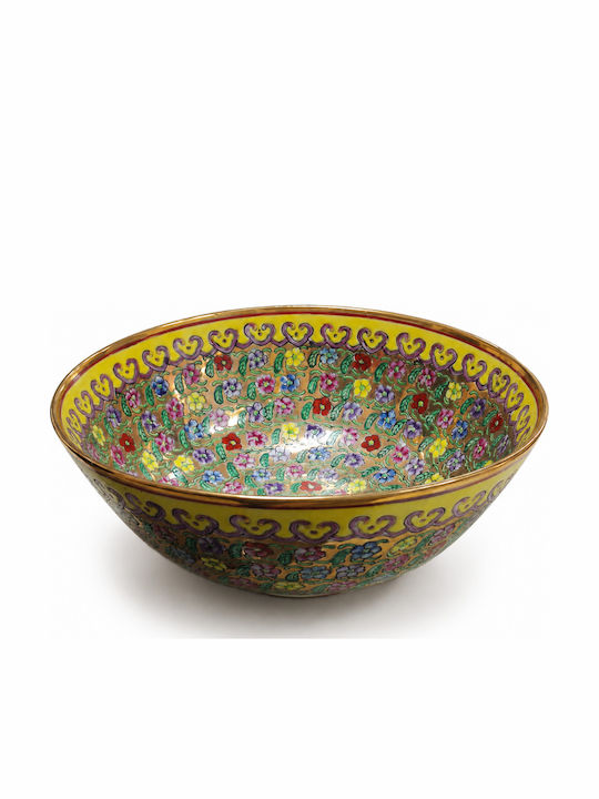 ForHome Decorative Porcelain Multicolour Bowl 21x8cm