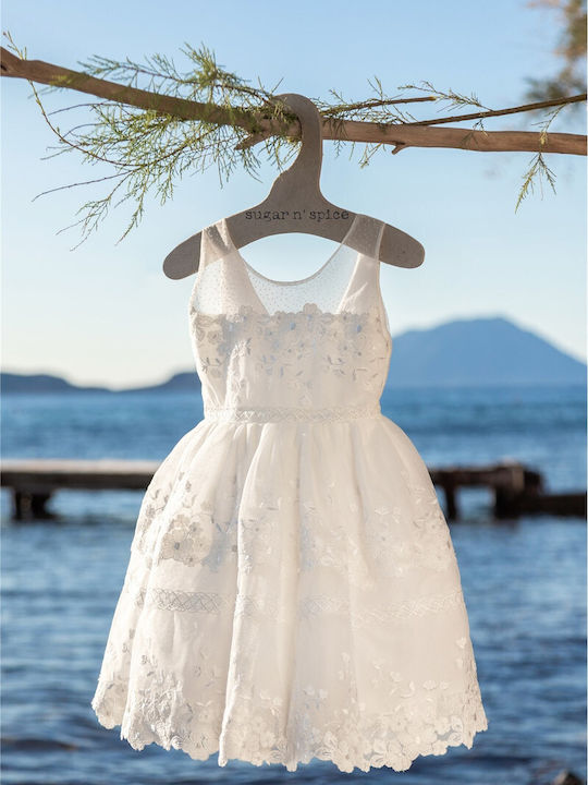 Sugar N Spice White Baptism Dress