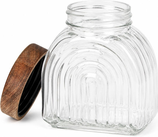 Pufo Lebensmittelgläser & Behälter Glas Zuckervase Braun 600ml