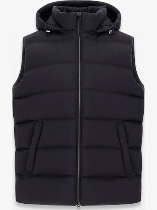 Ärmelloses Herren Jacke Schwarz