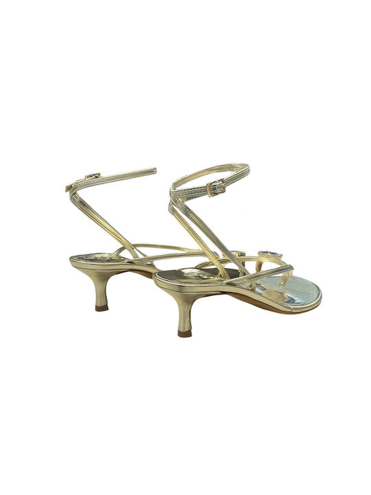 Goldene Damen Sandalen