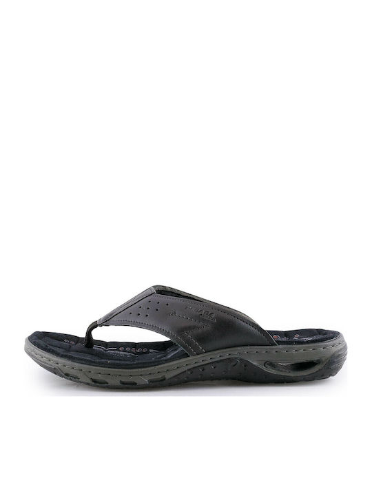 Leather Men's Sandals in Black Color