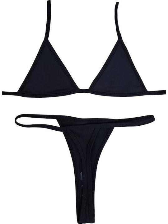 Set Bikini String Μαύρο