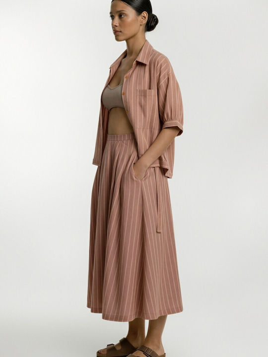 Midi Skirt Cloche Dark Orange 57-01-012A-2