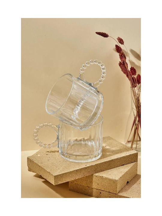 SteweHome Κούπα Γυάλινη Καφέ 325ml 2τμχ