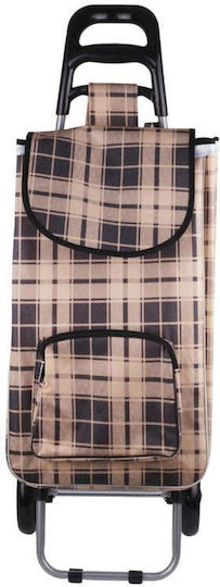 Stoff Einkaufswagen Klappbar Mehrfarbig 90x34cm
