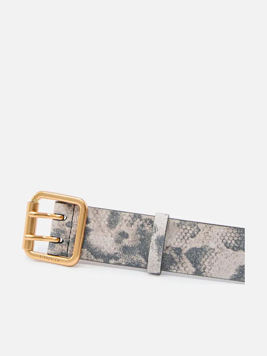 Wide Leather Women's Belt Purple