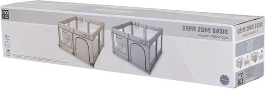Moni Gamezone Basic Playpen with Mattress Grey 200x150cm