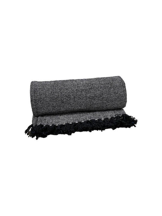 Fylliana Fylliana Throws & Couch Blankets Sofa Throw 2 Seater Maroon 180x230cm Black