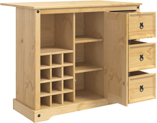 Freestanding Cabinet Honey Wax 112x70x91.5cm