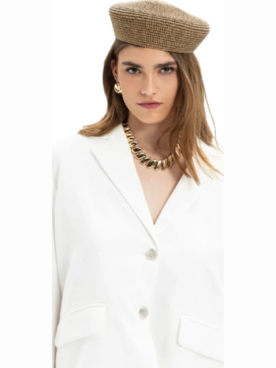 MY T Women's Blazer White