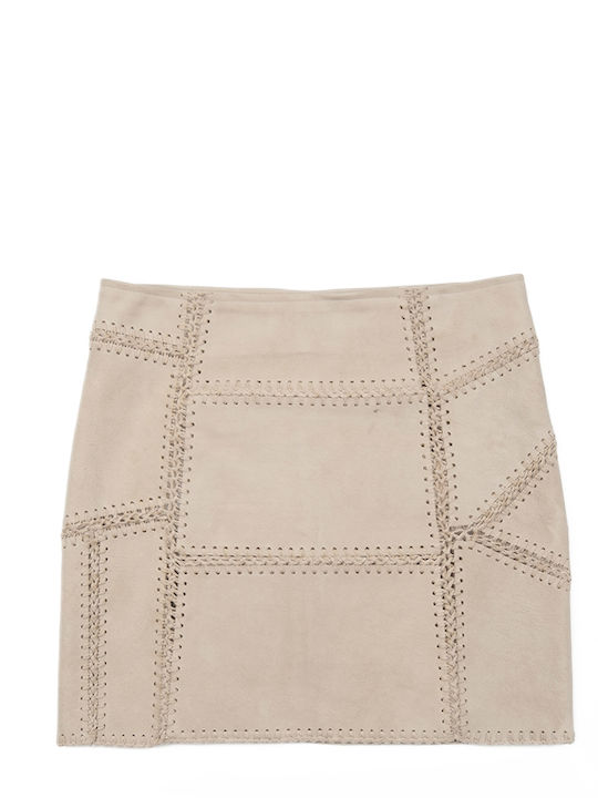 Mini Ecru Skirt