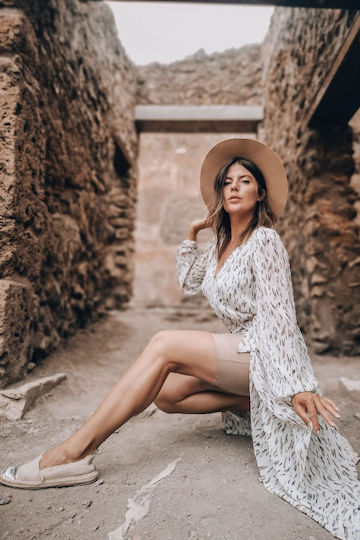 Gabriella Αξεσουάρ Ραπτικής Μπεζ από Δέρμα 2εκ.