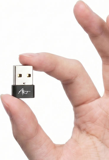 Avizar USB-C към USB мъжки адаптер за зареждане и прехвърляне 480 Mb/s Черен
