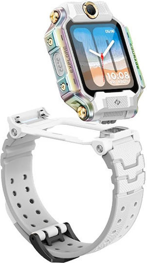 imoo X10 43mm Smartwatch με SIM και Παλμογράφο (Λευκό)