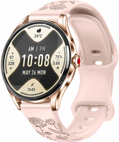 Smartwatch Microwear H03 Pink Silicone