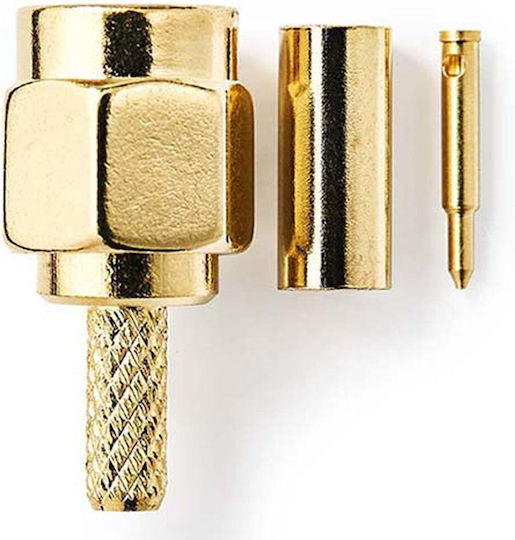 Connector Nedis Sma Male Gold-plated 2τμχ Csgb02900gd